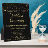 Slangen van Sparkles Wedding Welcome Plaque Fotoplaat (Zijkant)