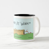 Slangen vanaf het werk tweekleurige koffiemok (Voorkant rechts)