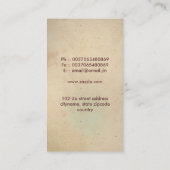 Slangen visitekaartje (Achterkant)