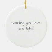 Slangen warm roze goudglittergas keramisch ornament (Achterkant)