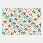 Slangen Zeeen paarden met kerstcadeautjes Inpakpapier Vel (Voorkant 2)