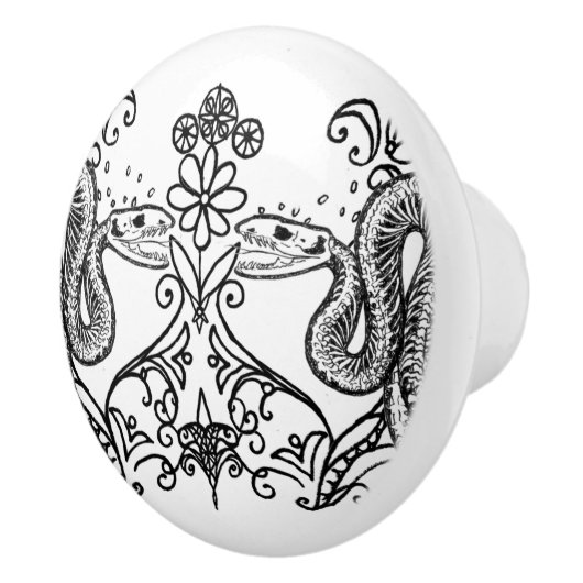 Slangenanatomie Keramische Knop (Rechts)