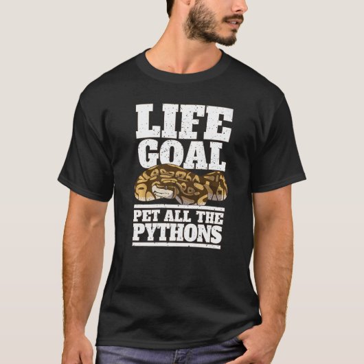 Slangenbezitter Python Huisdier Alle Pythons T-shirt (Voorkant)