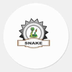 Slangenbrandwond Ronde Sticker