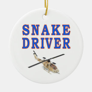 SLANGENCHAUFFEUR KERAMISCH ORNAMENT