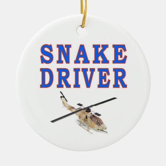 SLANGENCHAUFFEUR KERAMISCH ORNAMENT (Voorkant)