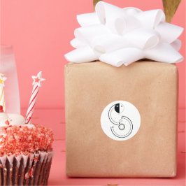 Slangendierenriem  ronde sticker