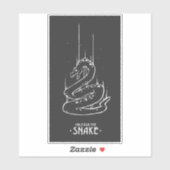 SLANGENDIERLIJN ONTKETENT DE SLANG STICKER (Vel)