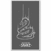 SLANGENDIERLIJN ONTKETENT DE SLANG STICKER (Voorkant)