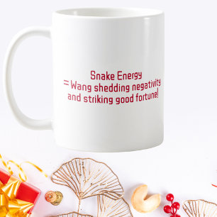 Slangenenergie Gepersonaliseerd Chinees Nieuwjaar Koffiemok