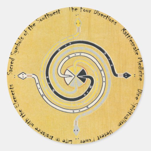 Slangengeneesmiddel 1 ronde sticker (Voorkant)