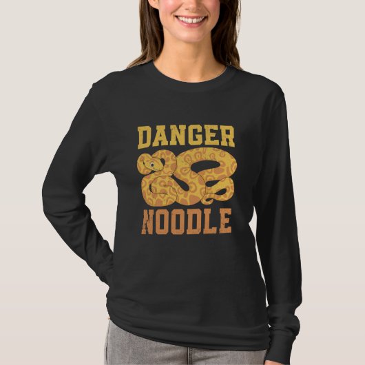 Slangengevaar Noodle Serpent Python Wild Reptile T-shirt (Voorkant)