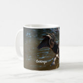 Slangenhalsvogel Koffiemok (Voorkant links)
