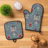 Slangenhoofd, William Morris Ovenwant & Pannenlap Set (Top down)