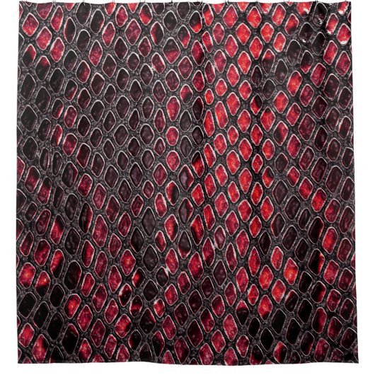 Slangenhuid: abstracte achtergrond. douchegordijn (Voorkant)