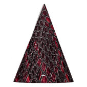 Slangenhuid: abstracte achtergrond. feesthoedjes (Links)