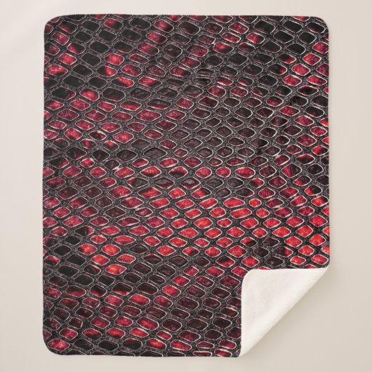 Slangenhuid: abstracte achtergrond. sherpa deken (Voorkant)