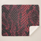 Slangenhuid: abstracte achtergrond. sherpa deken (Voorkant (horizontaal))