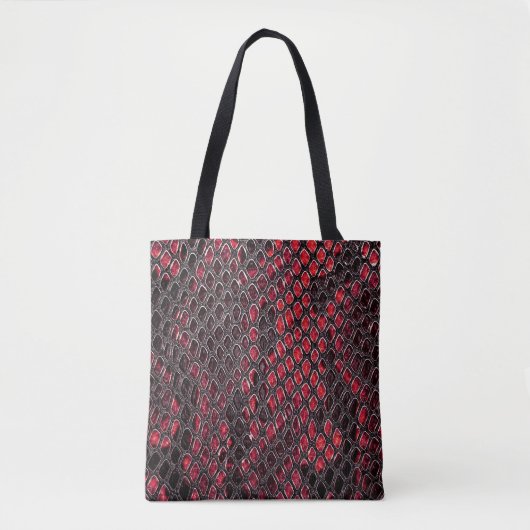 Slangenhuid: abstracte achtergrond. tote bag (Voorkant)