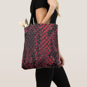 Slangenhuid: abstracte achtergrond. tote bag (Dichtbij)