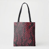 Slangenhuid: abstracte achtergrond. tote bag (Voorkant)