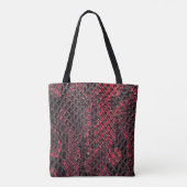 Slangenhuid: abstracte achtergrond. tote bag (Achterkant)