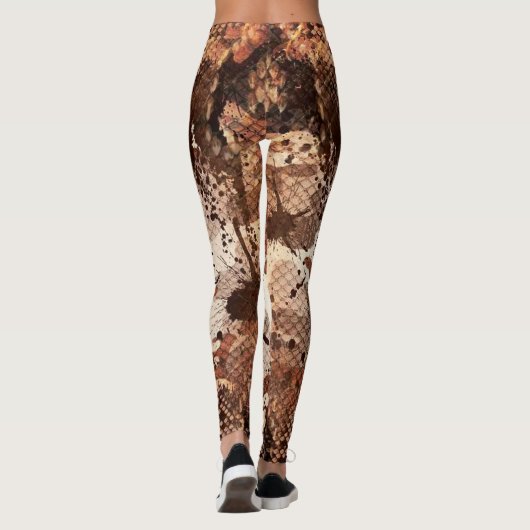 Slangenhuid Camo Leggings (Achterkant)