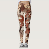 Slangenhuid Camo Leggings (Voorkant)