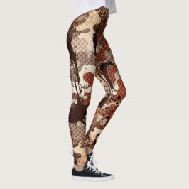 Slangenhuid Camo Leggings