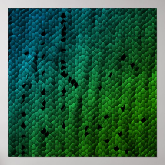 slangenhuid, dierlijke kunstPrints Poster (Voorkant)