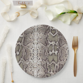 Slangenhuid Dierprint Papieren Bordje