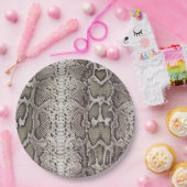 Slangenhuid Dierprint Papieren Bordje (Feest)