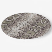 Slangenhuid Dierprint Papieren Bordje (Gekanteld)