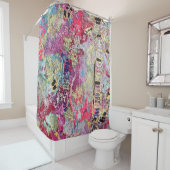 Slangenhuid Douche Gordijn Vet Levendig Kleurrijk (In situ)