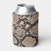 Slangenhuid: gestructureerde achtergrond. blikjeskoeler (Blikje Voorkant)