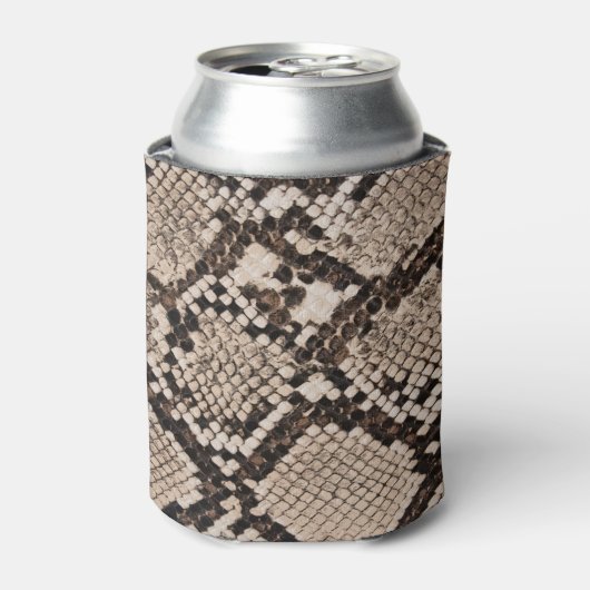 Slangenhuid: gestructureerde achtergrond. blikjeskoeler (Blikje Voorkant)