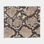 Slangenhuid: gestructureerde achtergrond. fleece deken (Voorkant (Horizontaal))