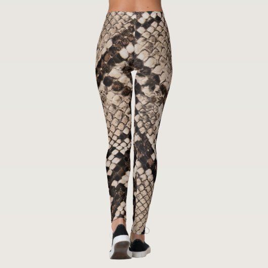 Slangenhuid: gestructureerde achtergrond. leggings (Achterkant)