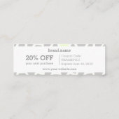 Slangenhuid Grijs Groen Mozaïek Patroon Korting Gi Mini Visitekaartje (Achterkant)