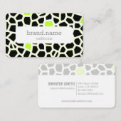 Slangenhuid Grijs Groen Mozaïek Patroon Modern Ont Visitekaartje (Voorkant / Achterkant)