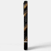 Slangenhuid: ingewikkeld zwart en goud Case-Mate iPhone case (Achterkant / Links)