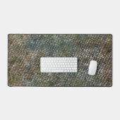 Slangenhuid Kunst Abstract Grijs Bureaumat (Keyboard & Muis)