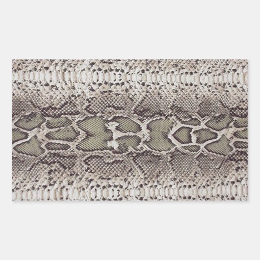 Slangenhuid Rechthoekige Stickers (Voorkant)