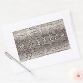 Slangenhuid Rechthoekige Stickers (Envelop)