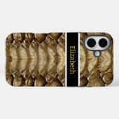 Slangenhuidpatroon detail Case-Mate iPhone case (Achterkant (horizontaal))