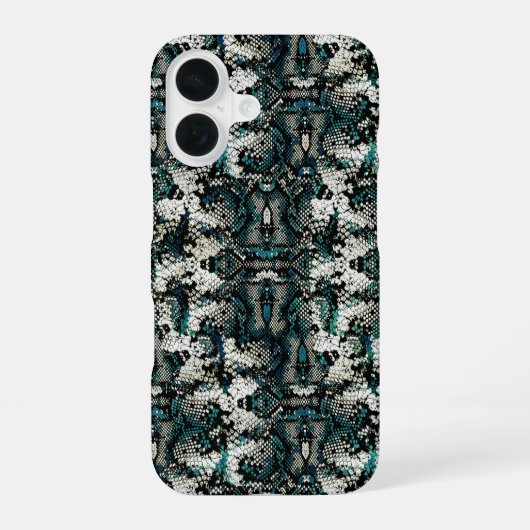 Slangenhuidpatroon iPhone 16 Hoesje (Achterkant)