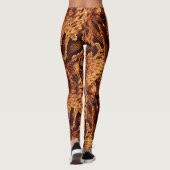 Slangenhuidpatroon Leggings (Achterkant)
