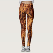 Slangenhuidpatroon Leggings (Voorkant)