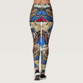 Slangenhuidpatroon leggings (Achterkant)