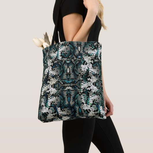 Slangenhuidpatroon Tote Bag (Dichtbij)